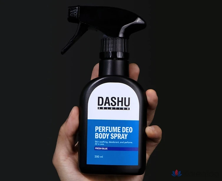 Парфюмерный дезодорант-спрей для тела DASHU Solution Fresh Blue, 200 мл, 1 шт.