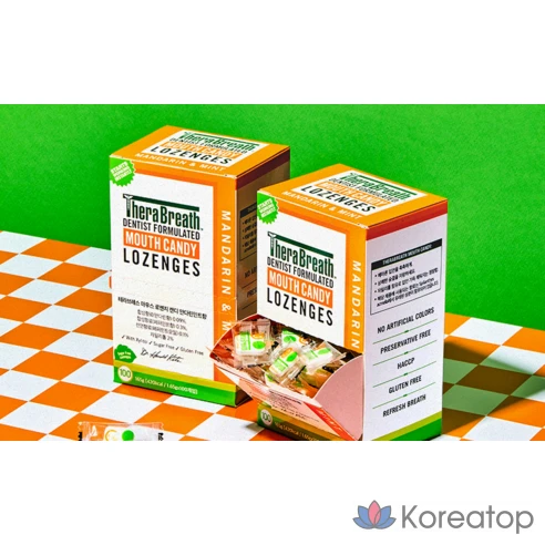 Леденцы для полости рта со вкусом мандарина и мяты TerraBreath