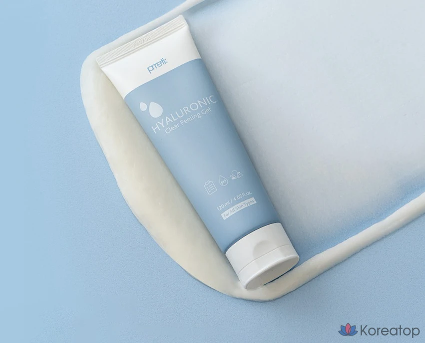 Прозрачный пилинг-гель Prreti с гиалуроновой кислотой, 1 шт., 120 мл