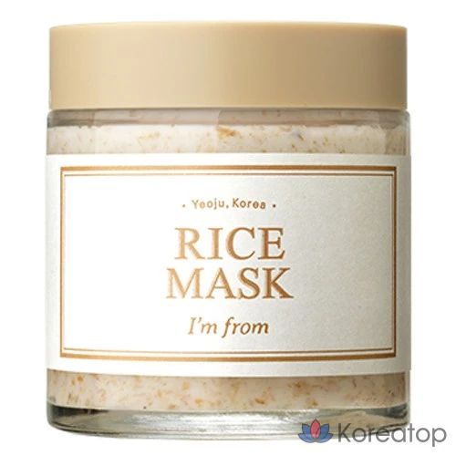 Рисовая маска для лица «I'm From риса», 110 г, 1 упаковка.
