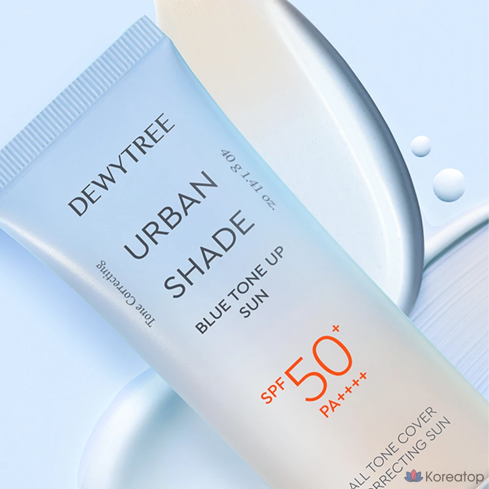 Солнцезащитный крем Dewytree Urban Shade Blue Tone-Up SPF50+ PA++++, 40 г, 1 шт., фото 4