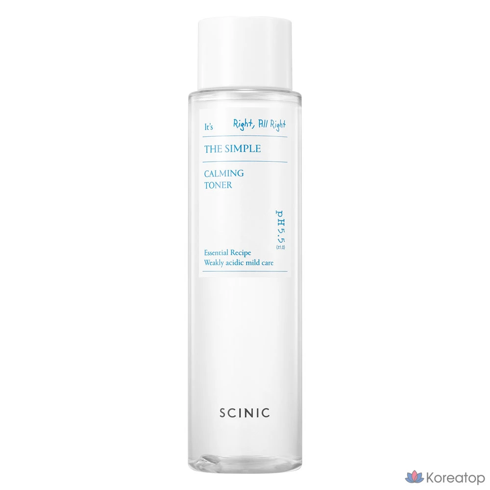 Успокаивающий тоник Scinic The Simple, 145 мл, 1 шт.