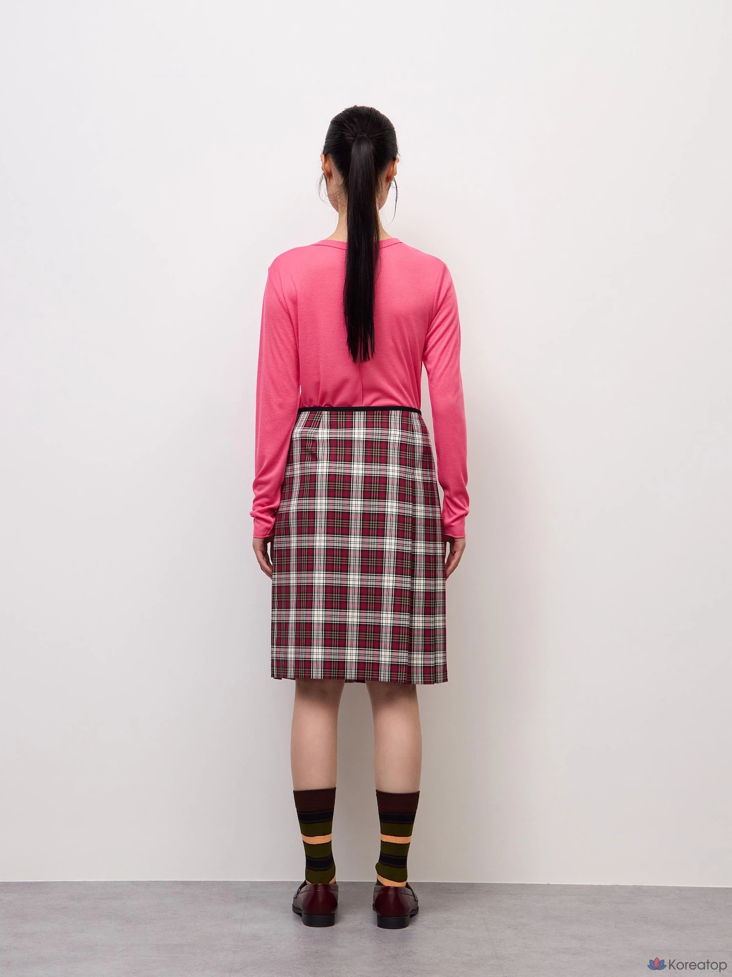 Юбка Uniqlo Side Button Pleated Check Skirt