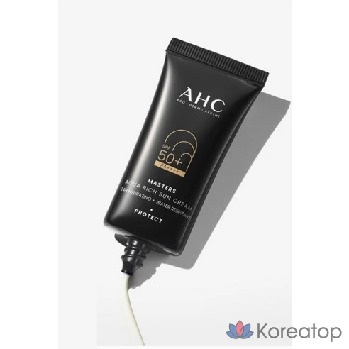 AHC Современный, солнцезащитный крем SPF50 РА Masters Agua Rich Sun Cream, 30 мл