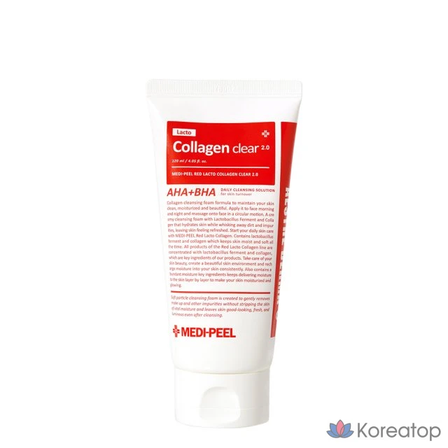 Очищающая пенка Medi-Peel Red Lacto Collagen Clear 2.0, 120 мл, 1 шт.