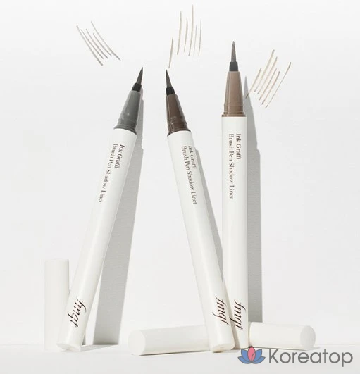 fmgt ink graphite brush pen shading liner, ash black, 1 pack, фото 4