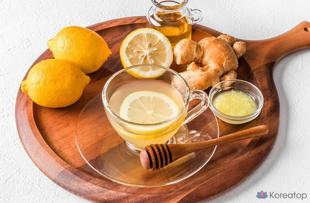 Чай Nokchawon Chaoreum Lemon Ginger Tea, 1 кг, 1 шт.