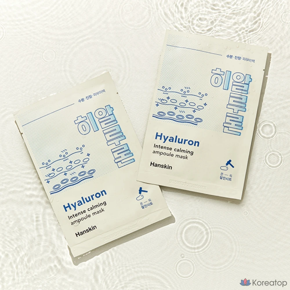 Тканевая маска-ампула HANSKIN Intense Calming с гиалуроновой кислотой, 1 упаковка, 30 листов.