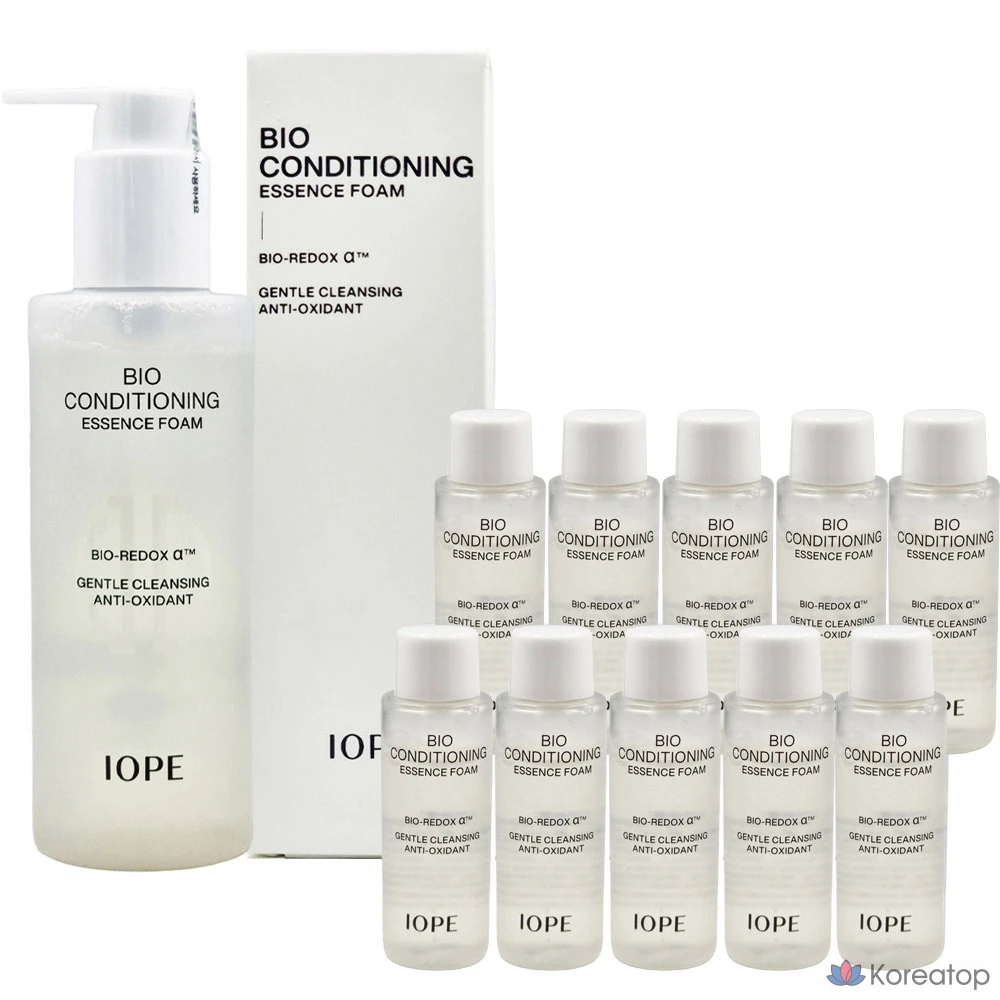 IOPE Bio Conditioning Essence Foam 180 мл x1 + Bio Conditioning Essence Foam 18 мл x10, 1 шт.