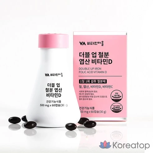 Vitamin Village Double Up Железо, Фолиевая кислота, Витамин D