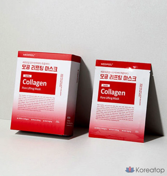 Тканевая маска для лица Medi-Peel Red Lacto Collagen Pore Lifting Mask, 30 шт., фото 4