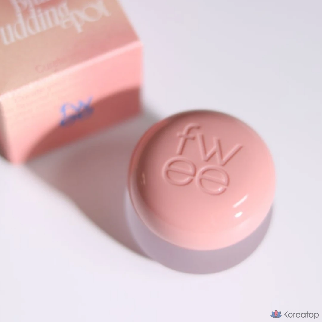 Крем-бальзам для губ и щек fwee Lip & Cheek Blurry Pudding Pot, оттенок RS02 Lyrx, 1 шт., фото 2