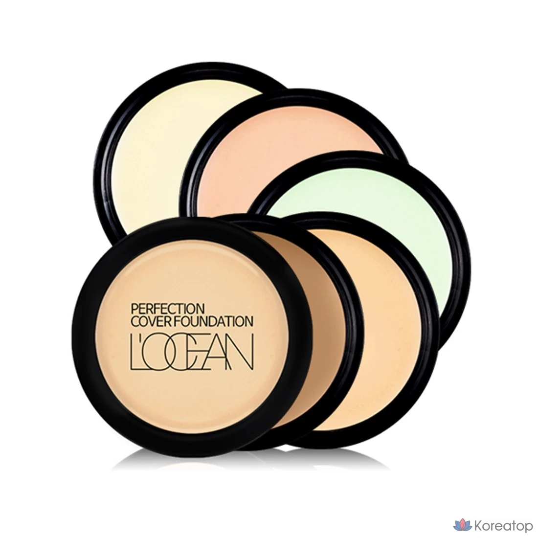 Тональный крем L'OCEAN Cover Foundation, 10 оттенков кремово-бежевого цвета, 1 шт.