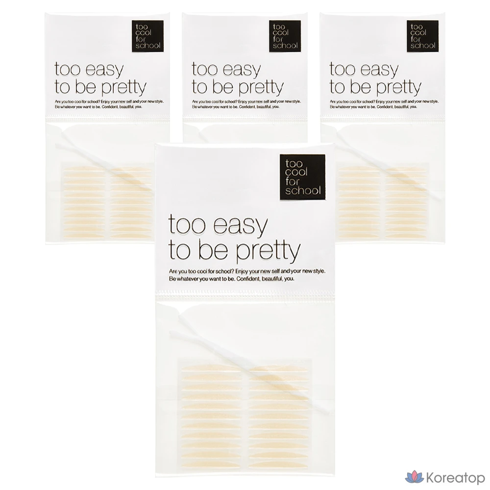 Набор клейких лент для создания эффекта двойного века Too Cool For School Nude Fit, 44 шт., телесный цвет, 4 комплекта.