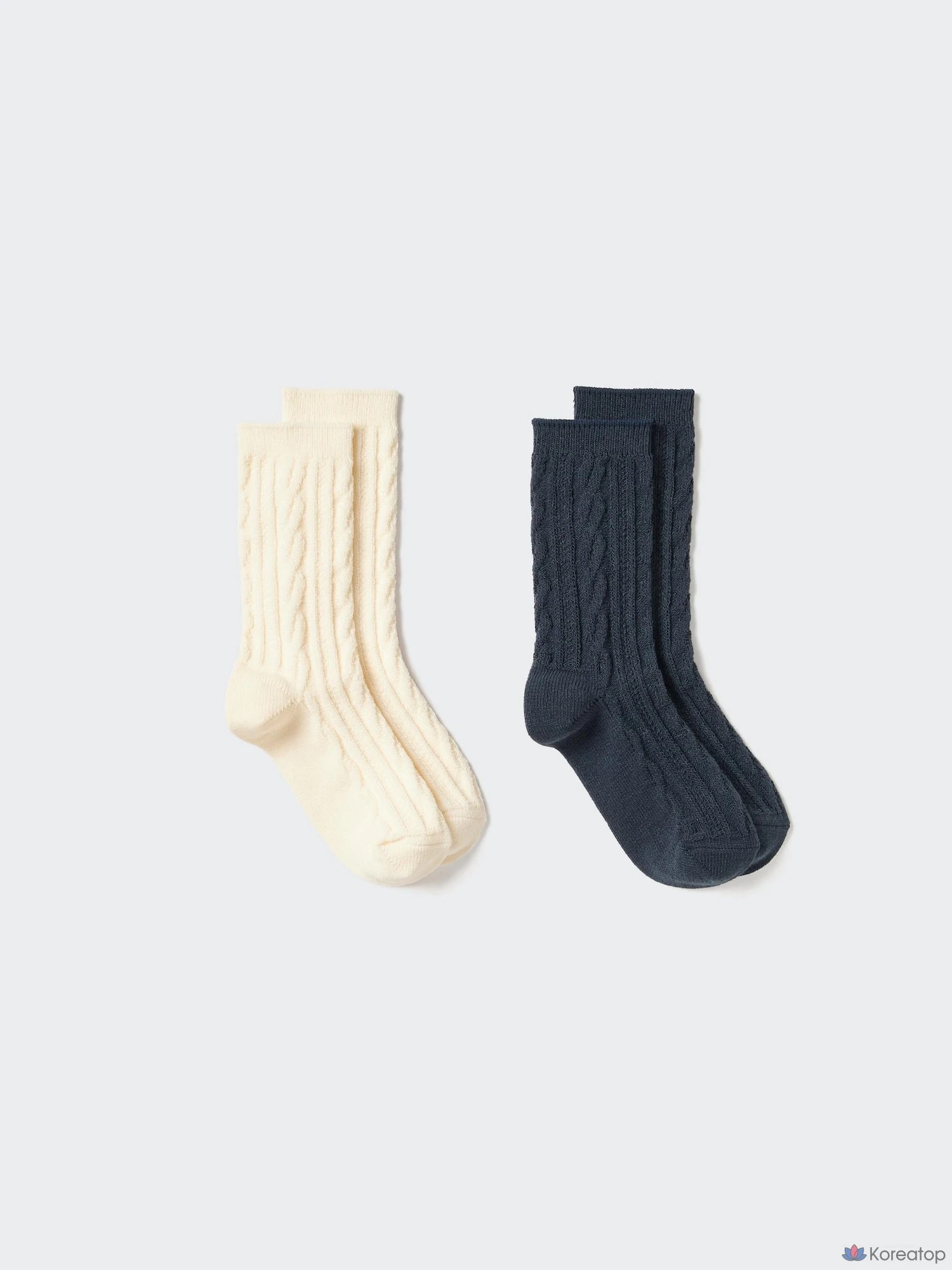 Носки детские Uniqlo Heattech Cable, 2 пары