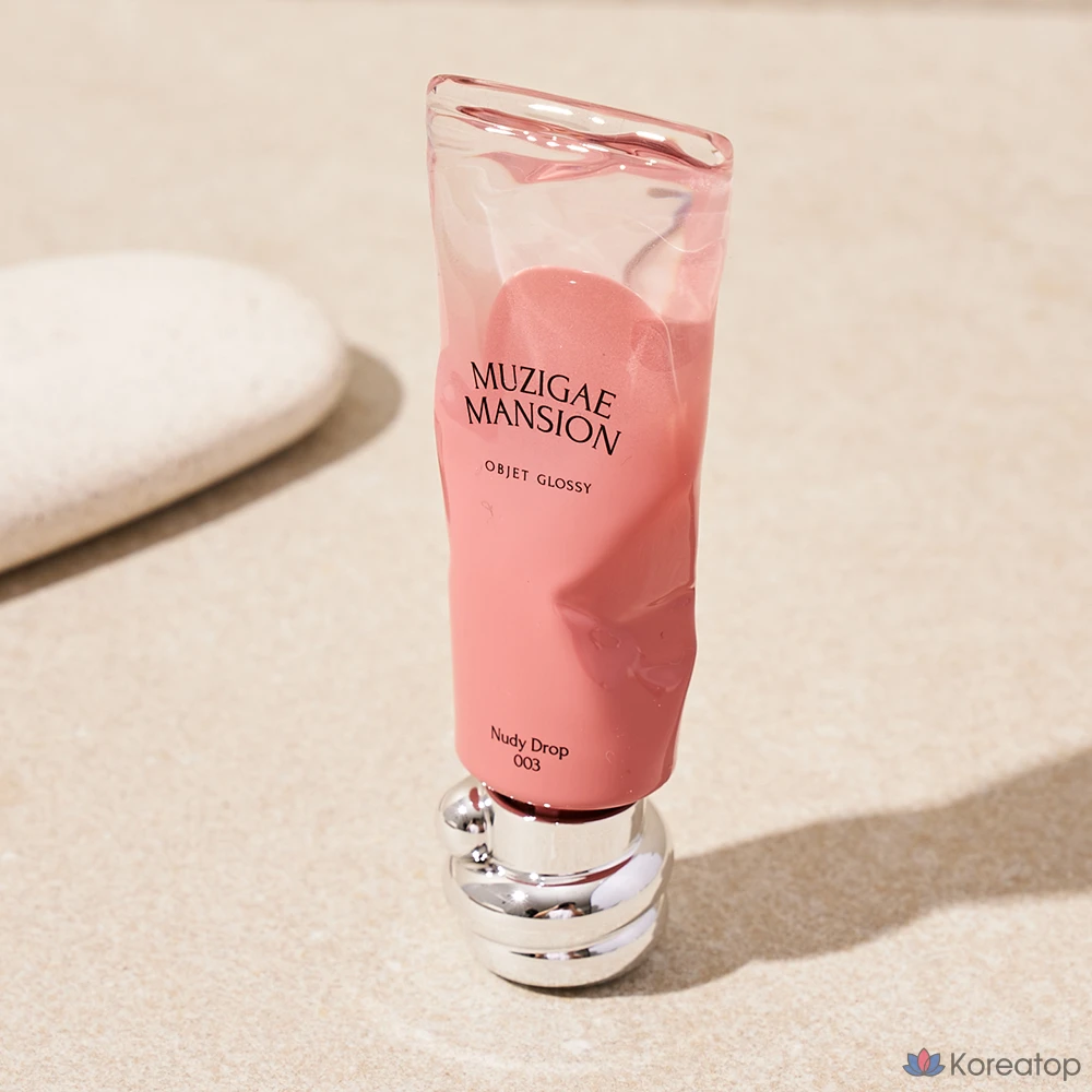 Тинт для губ Muzigae Mansion Objet Glossy Lip Tint, оттенок 003 Nudy Drop, 1 шт., фото 4