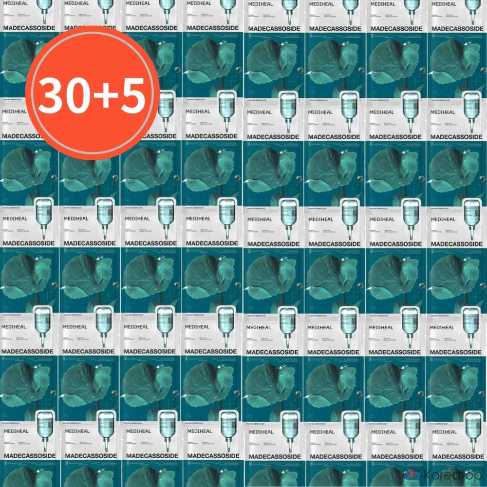 Mediheal Madecassoside маска для восстановления кожи, увлажнения и успокоения, 35 штук, 1 упаковка