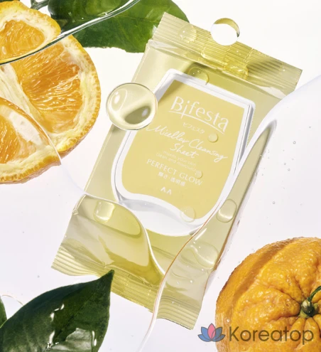 Очищающие мицеллярные салфетки Bifesta Perfect Glow, 46 салфеток, 1 упаковка