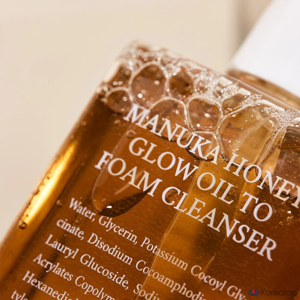 Очищающее средство для лица Steambase Manuka Honey Glow Oil-to-Foam Cleanser, 1 шт., 215 мл