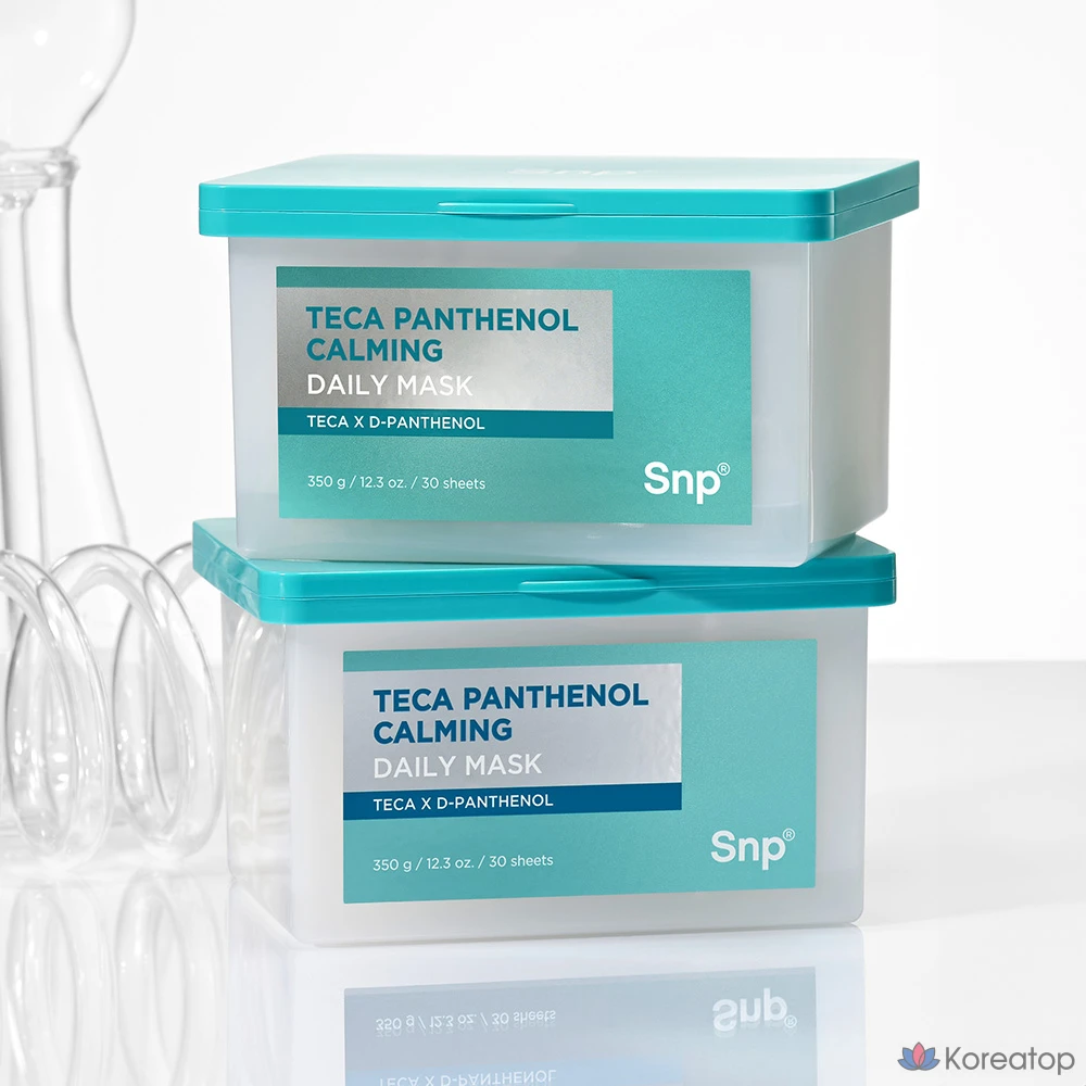 Тканевая маска для лица SNP Teca Dexpanthenol Soothing Daily Mask, 30 шт., фото 4