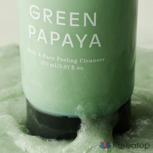 Очищающий пилинг для тела и лица Shai Shai Shai Green Papaya, фото 4