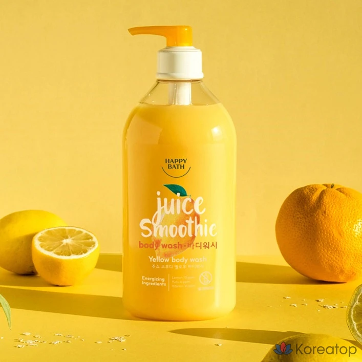 Гель для душа Happy Bath Juice Smoothie с ароматом юдзу, 820 г, 1 шт.