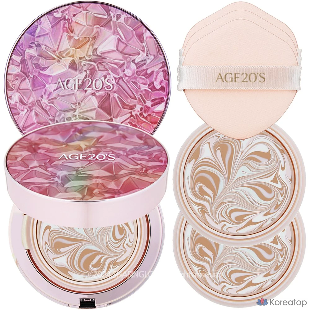 Age20s AGE20s Essence Pact Aura No. 21, 1 основной продукт, 2 сменных блока, 1 единица, фото 3