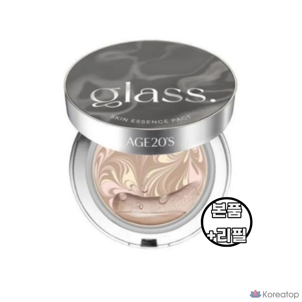 Тональный крем Age 20's Glass Skin Essence Pact Perfect No. 21 Neutral Ivory, 1 шт.