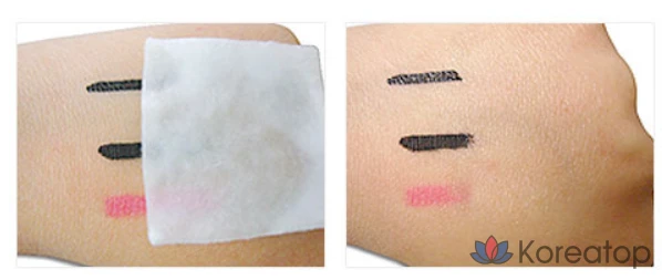 Средство для снятия макияжа с губ и глаз Roseang, фиолетовое, 100 мл, 1 шт., фото 4