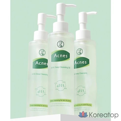 Глубокоочищающее масло Acnes 4HA, 190 мл