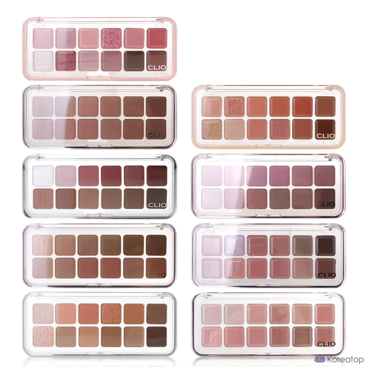 Палетка теней для век Clio Pro Eye Palette Air, оттенок 08 Latte Senior, 1 шт.