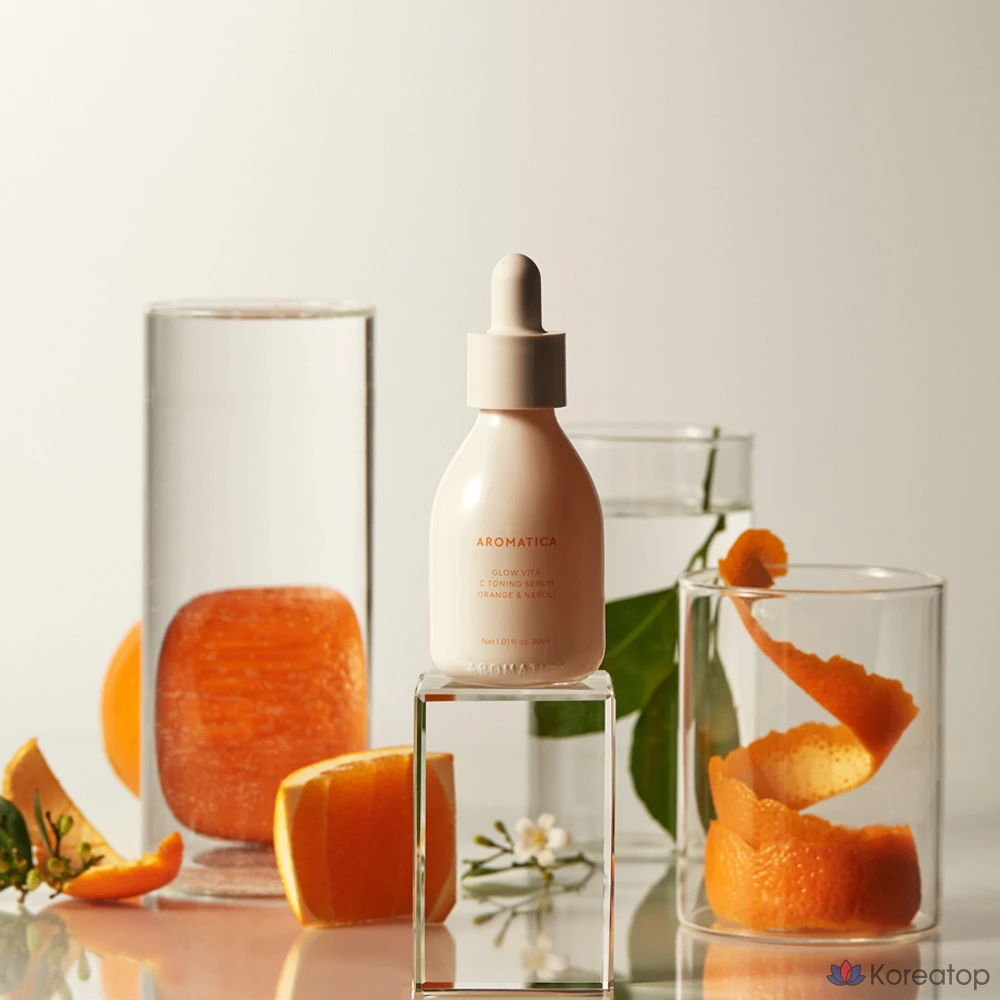 Aromatica Glow Vita C Тонизирующая сыворотка «Апельсин и нероли», 30 мл, 1 шт.