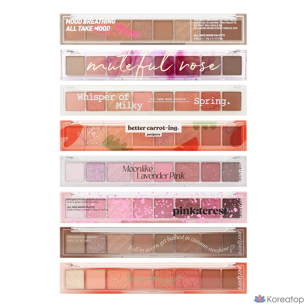 Палетка теней PERIPERA All Take Mood Palette 1313594 462863, 011 Bangguseok Cheongdam Shop Lukewarm Artist, 1 шт.