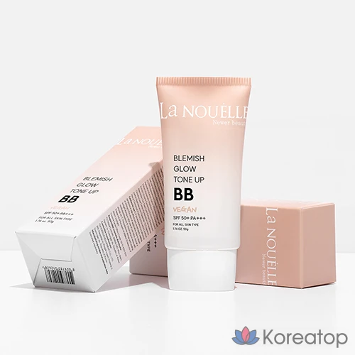 Тональный крем ELROEL Lanuell Blemish Glow Tone-up Water Glow BB Cream SPF50+ PA+++, оттенок 21, 50 г, 1 шт.