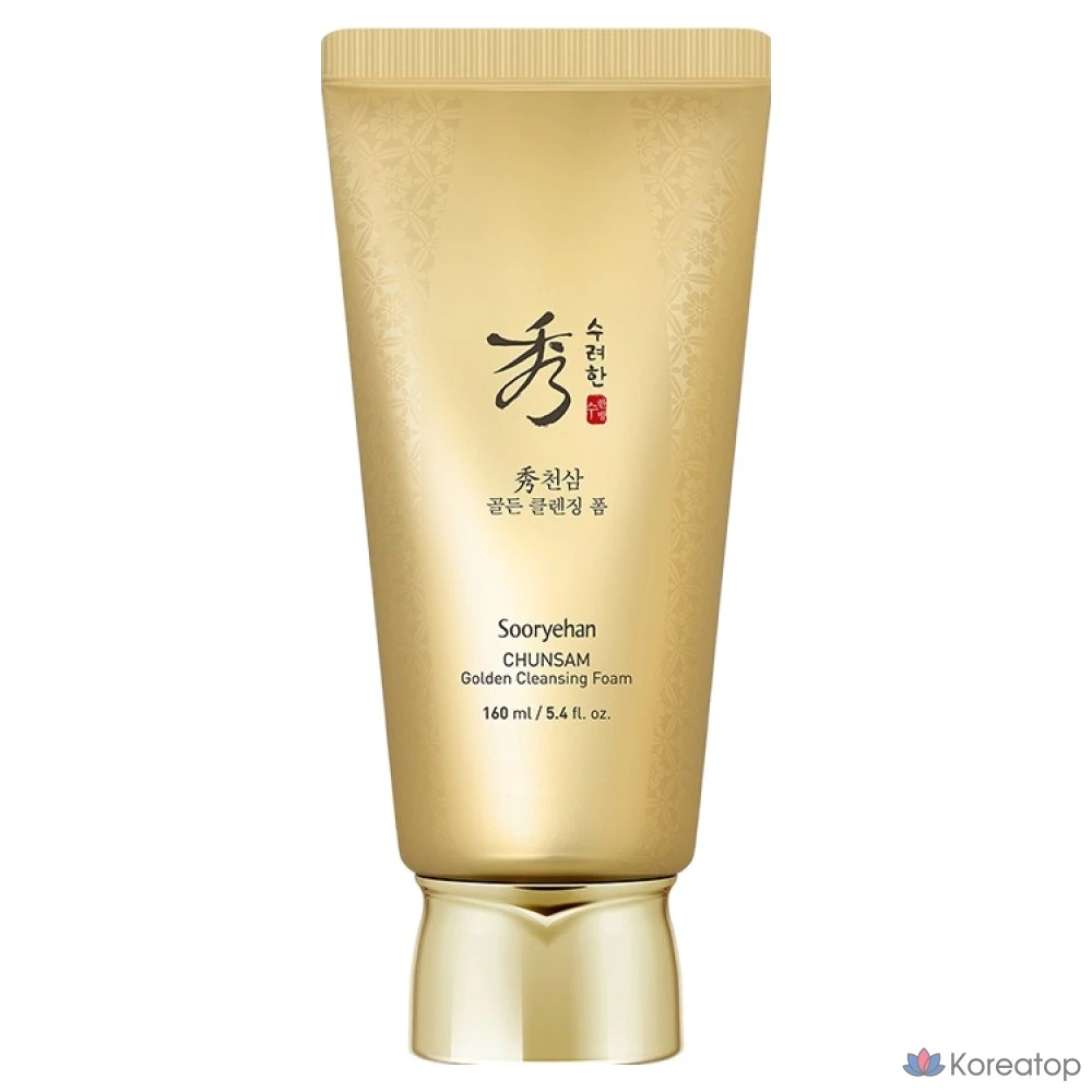 Пенка для умывания Sooryehan Cheonsam Golden Cleansing Foam, 160 мл, 1 шт.