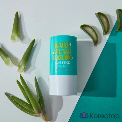 Солнцезащитный стик Kim Jeong Moon Aloe Cure Water Splash Cooling Sun Stick SPF50+ PA++++ 23 г, 2 шт.