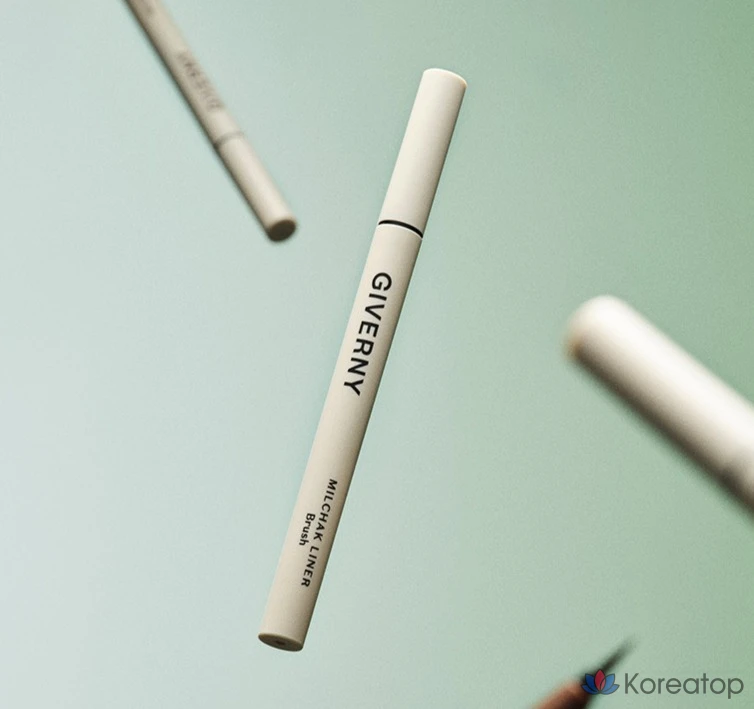 Подводка для глаз Giverny Close-Fitting Brush Liner, 0,6 г, 01 черная, 1 шт., фото 2