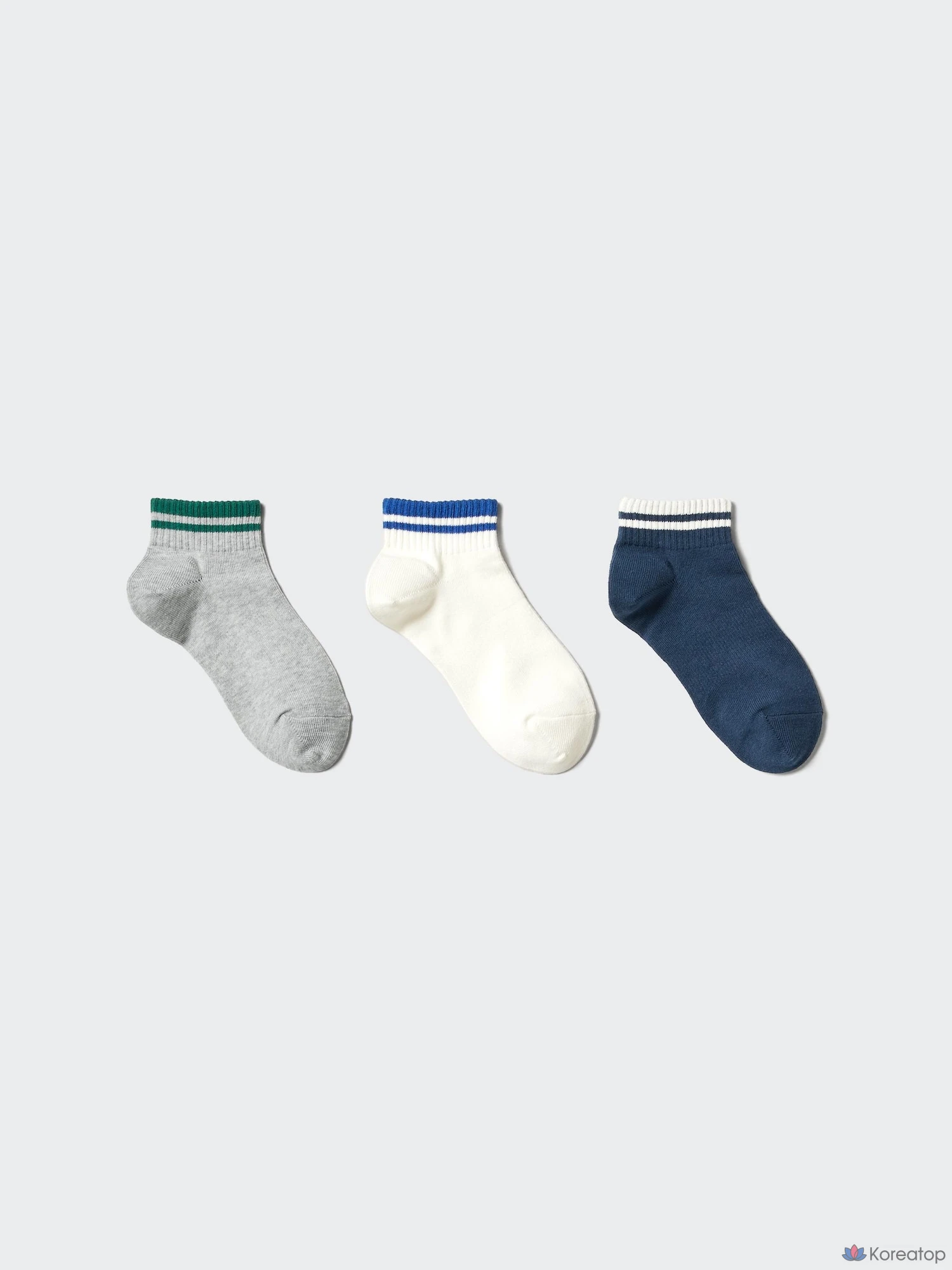Носки детские Uniqlo Short Socks 3P Line A, 3 пары