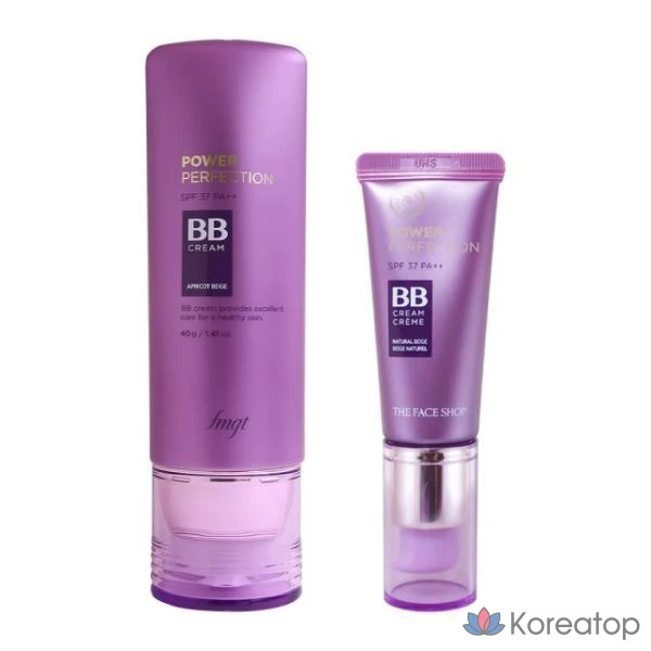 BB-крем The Face Shop Power Perfection BB Cream, оттенок V201 Apricot Beige, 20 г, 1 шт.
