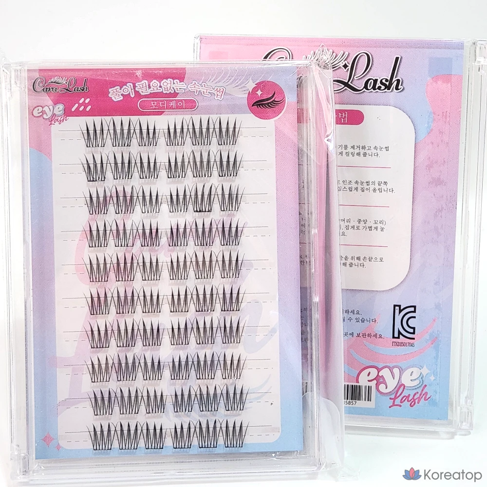 Накладные ресницы TokTok Noglu, 1 шт., черные.