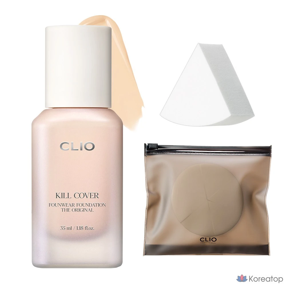 Тональный крем Clio Kill Cover Founwear Foundation Dioriginal, оттенок 21N Linen, 1 шт.