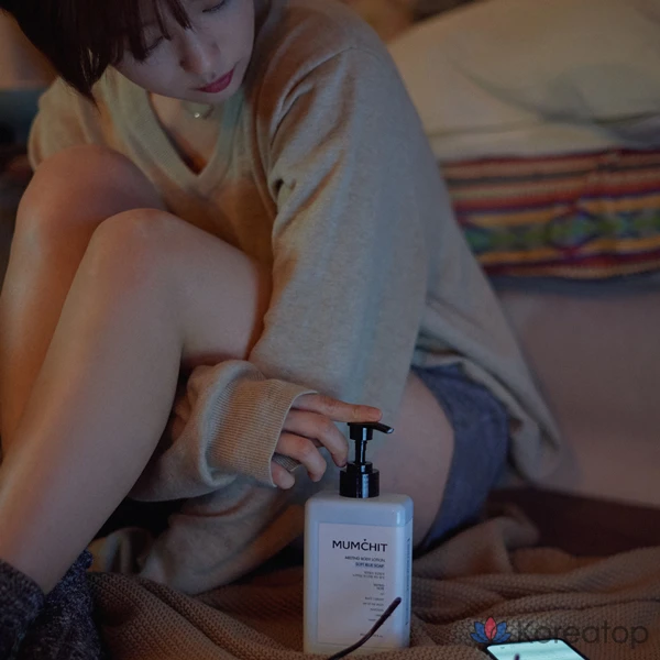 Лосьон для тела Stop MUMCHIT, бледно-зеленый, с травяным ароматом, 400 мл, 1 шт.