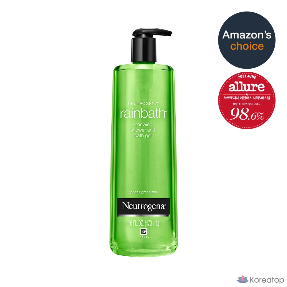 Гель для душа Neutrogena Rainbath с зеленым чаем и грушей, 473 мл, 1 шт.
