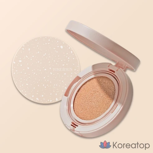 Увлажняющий маскирующий кушон Tonefit Sun Vegan Nude Beige Cover Sun Cushion SPF50+ PA++++