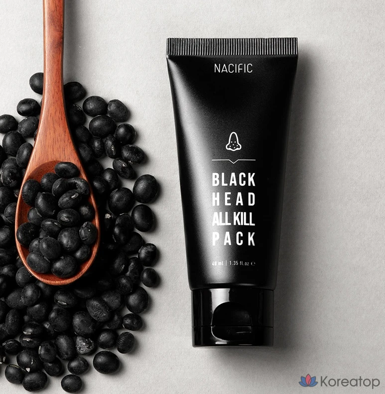 Набор NACIFIC Blackhead All-Kill Wash-Off Mask Nose Pack + All-Kill Brush, 1 упаковка, 5 штук, фото 4