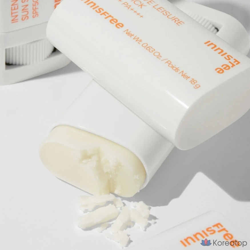 Солнцезащитный стик Innisfree Intensive Leisure Sunscreen Stick SPF50+ PA++++, 18 г, 1 шт.