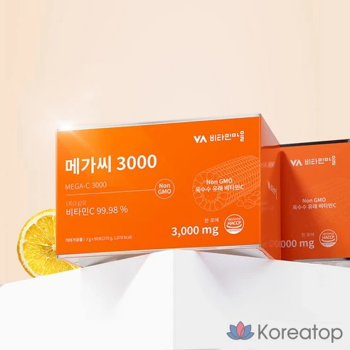 Витаминный порошок с витамином С Vitamin Village Mega C 3000, 270 г