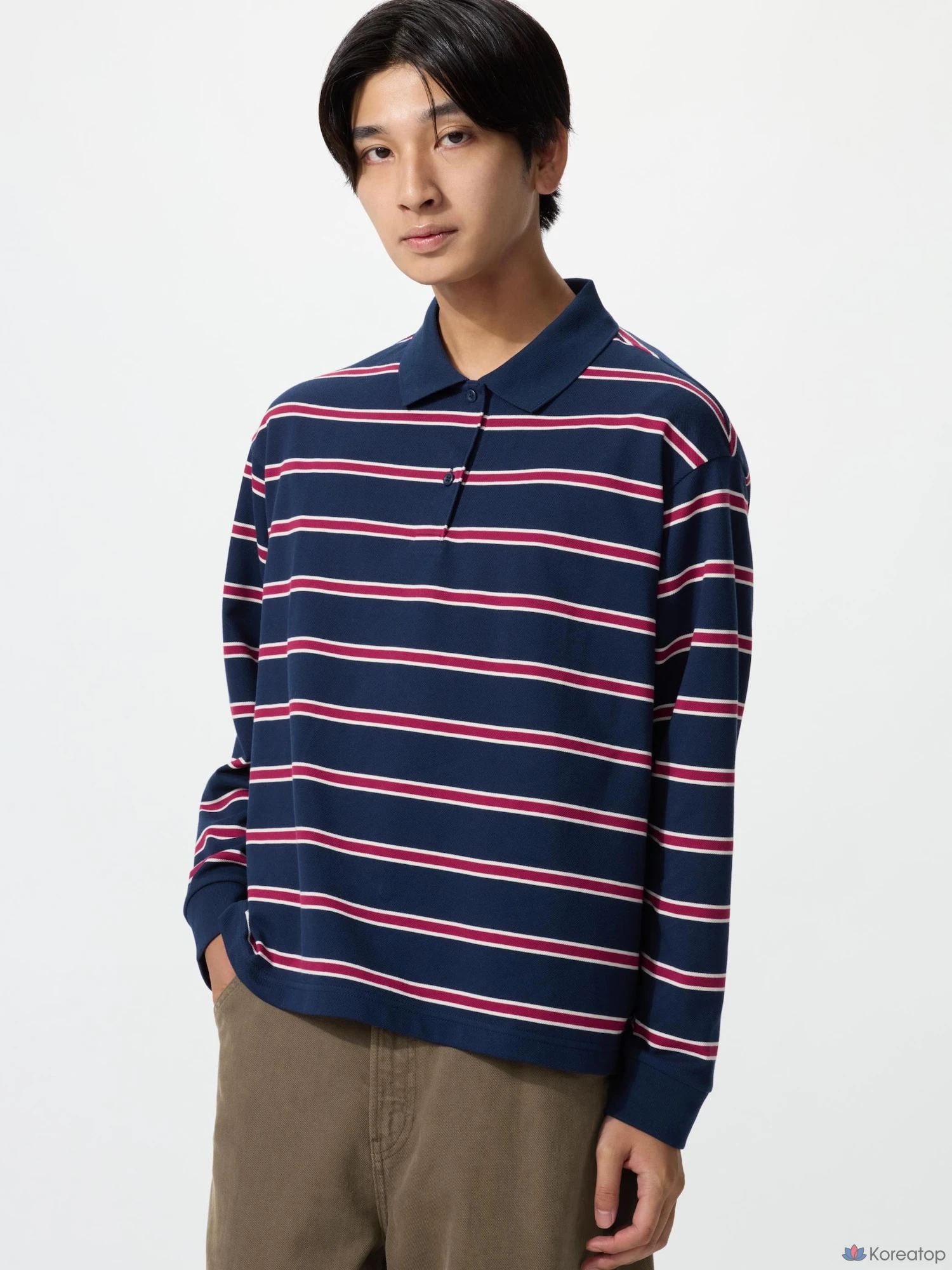 Рубашка поло Uniqlo Striped Polo Shirt B