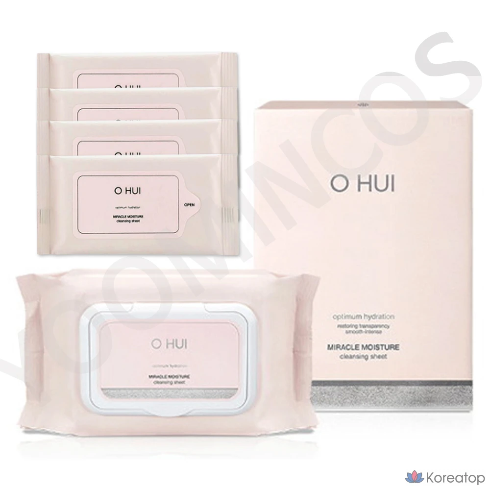 Очищающие салфетки Ohui Miracle Moisture, 100 листов, 1 упаковка