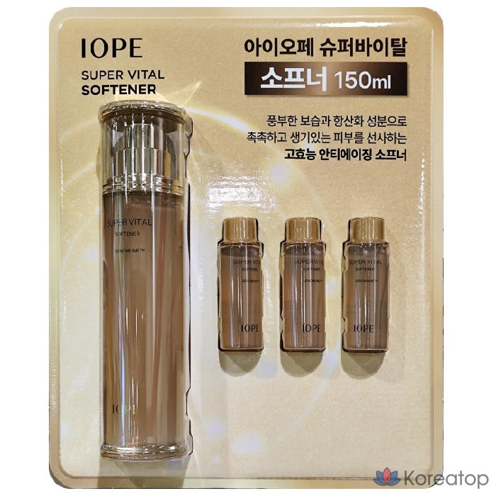 Смягчитель для белья IOPE Super Vital 204 мл (150 мл + 18 мл x 3), 1 шт.